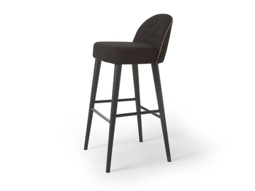 CARMEN 56/DB - Tufted fabric barstool by Very Wood - view 3